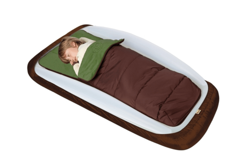 kids cot with sleeping bag