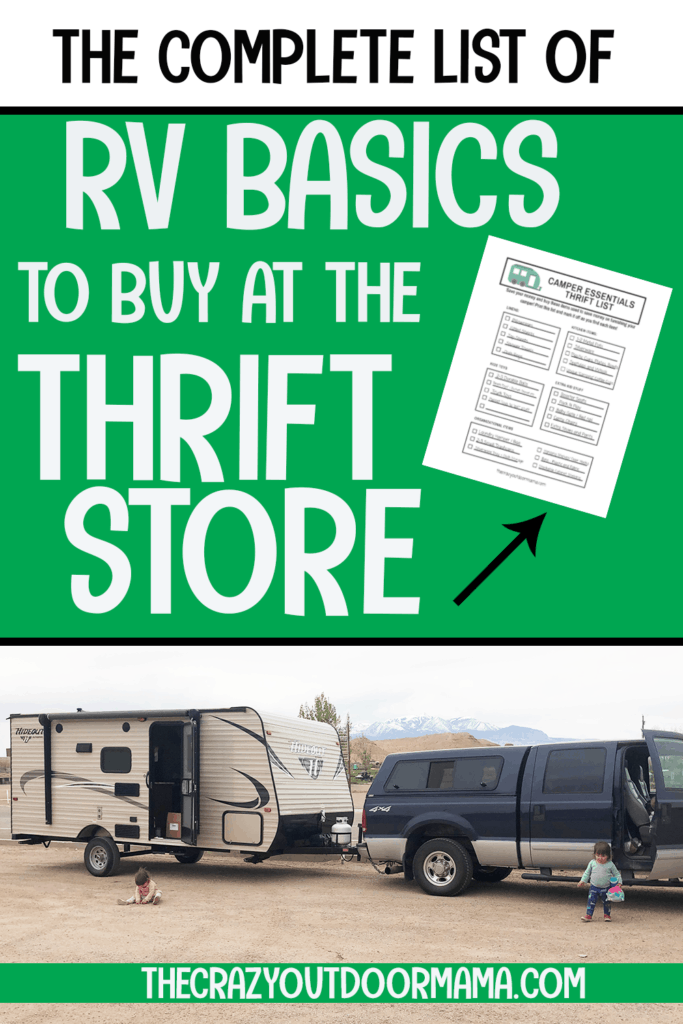 must haves rv basic products to get cheap at thrift store