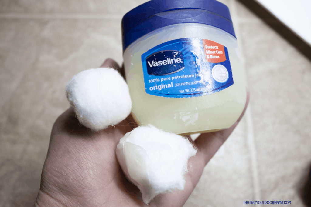 vaseline cotton ball fire starter