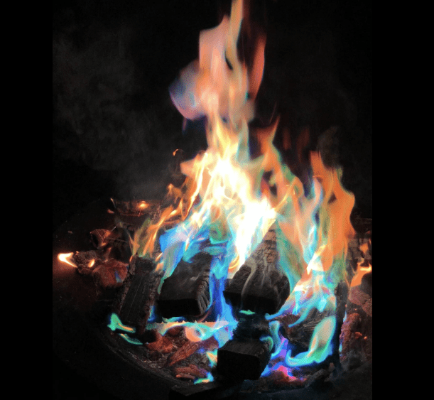 best color changing fire packets for camping 