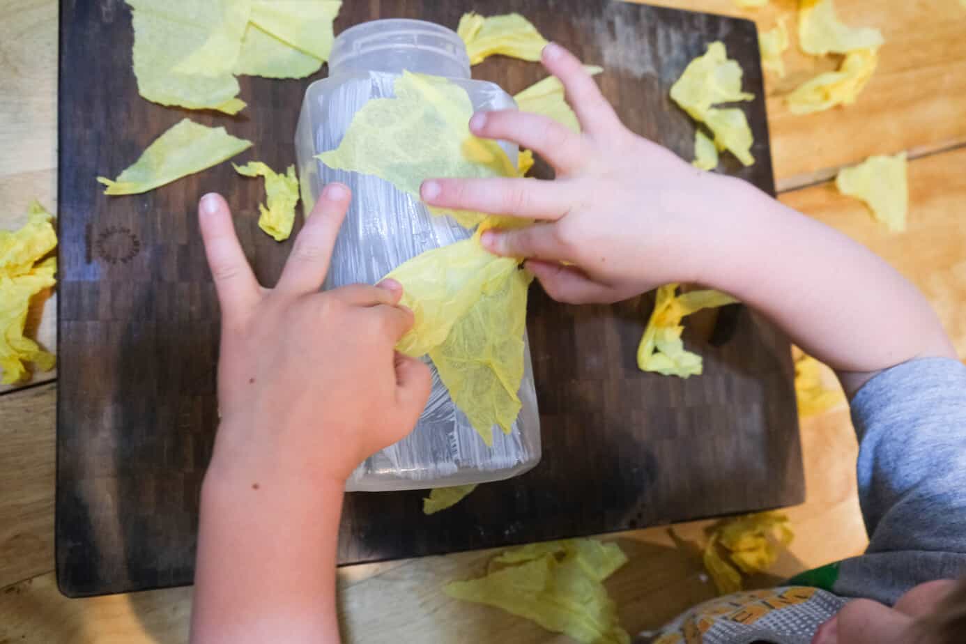  modge podge camping handwerk für kinder