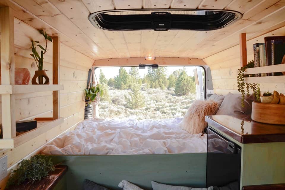 van bedroom bed decor ideas campervan