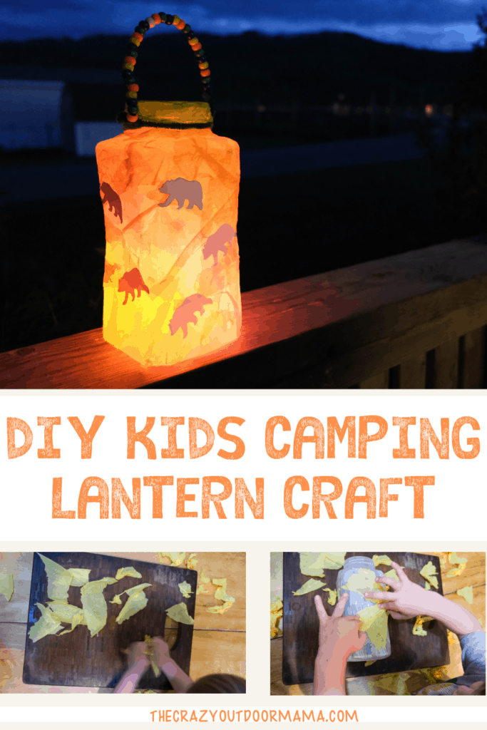  gyerekek camping lantern craft