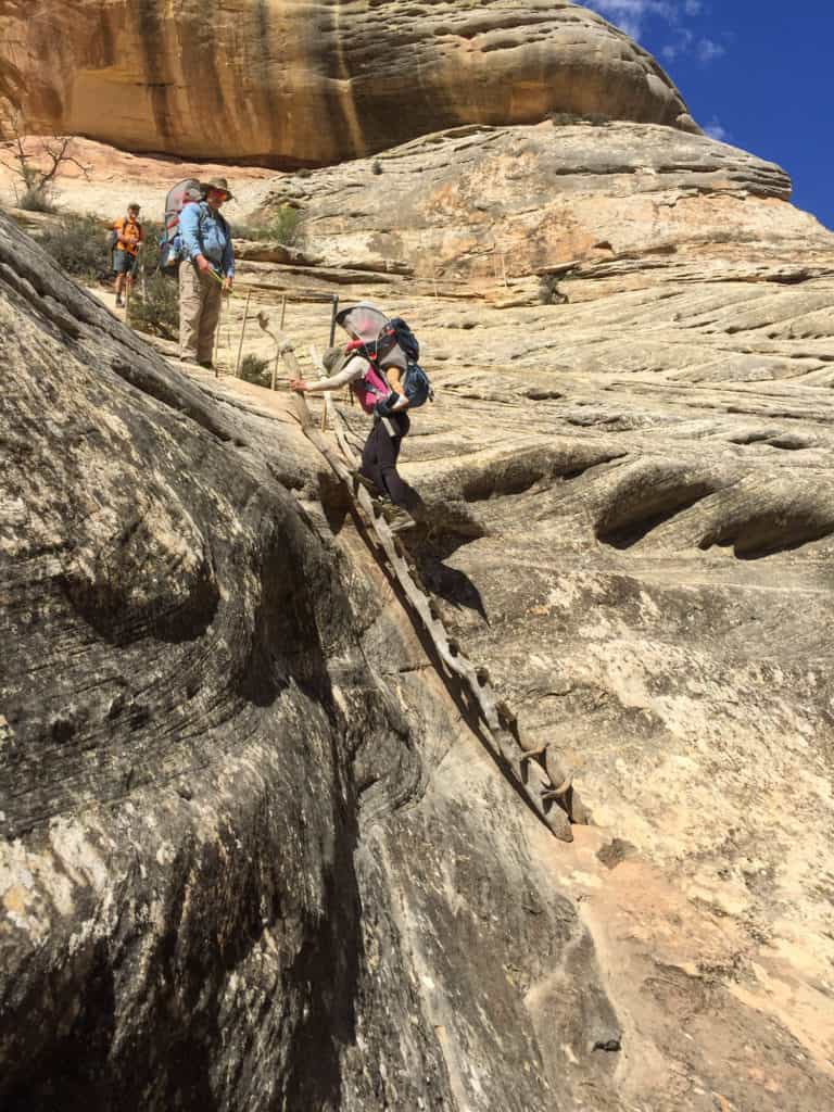 ladders in natural bridges national monument