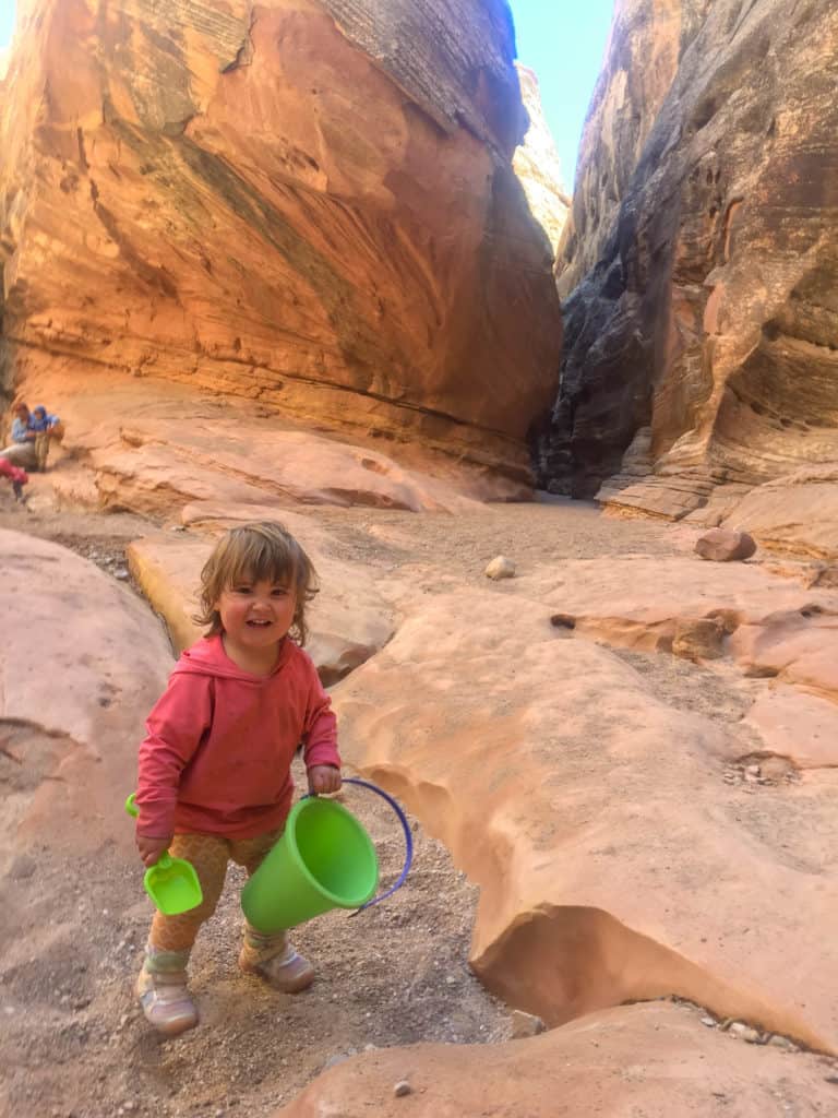 utah slot canyons for families and kids