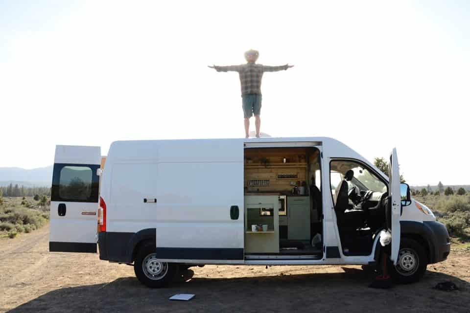 stealth camp with custom made van from stinson vans