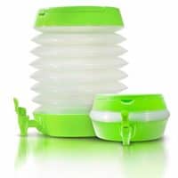 Collapsible Beverage Container Drink Dispenser – 2 Gallon Large Plastic Portable for Outdoor Picnics Parties and More for Adults and Kids – Colors May Vary