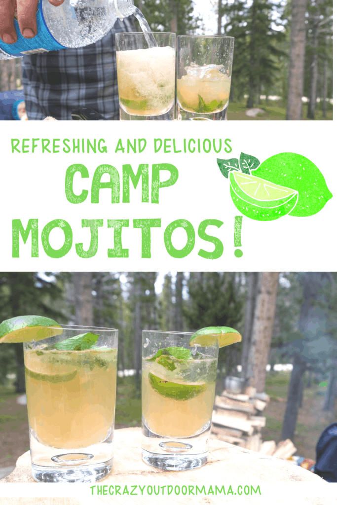 easy camping adult drink to make ahead camping mojito