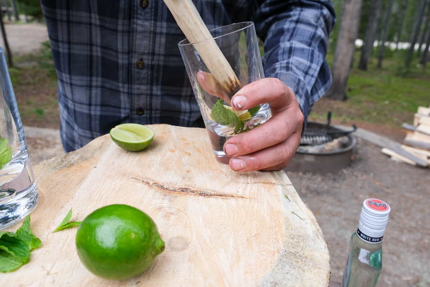 camping drink for adults camp mojito