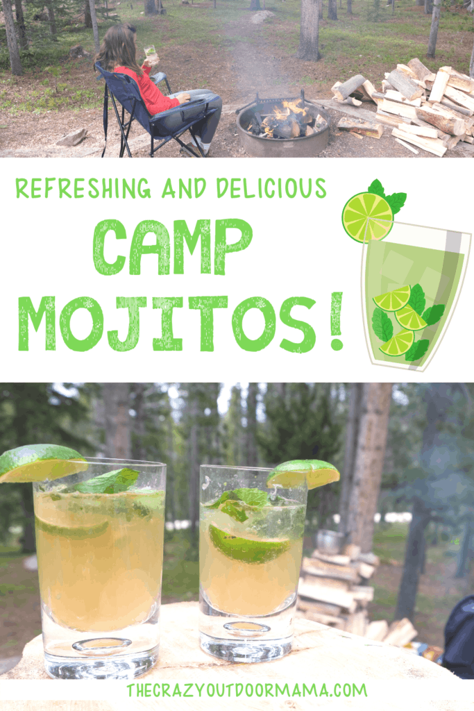make ahead camping drink camp mojitos
