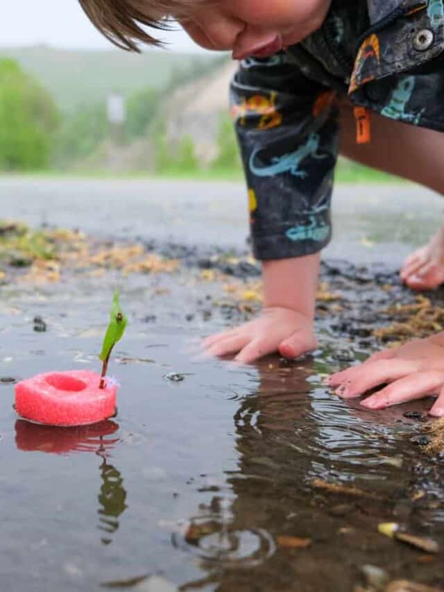 14 Fun OUTDOOR Rainy Day Play Activities for Kids Story