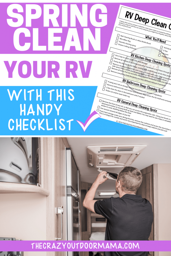 HOW TO CLEAN RV FOR USE WITH PRINTABLE CHECKLIST