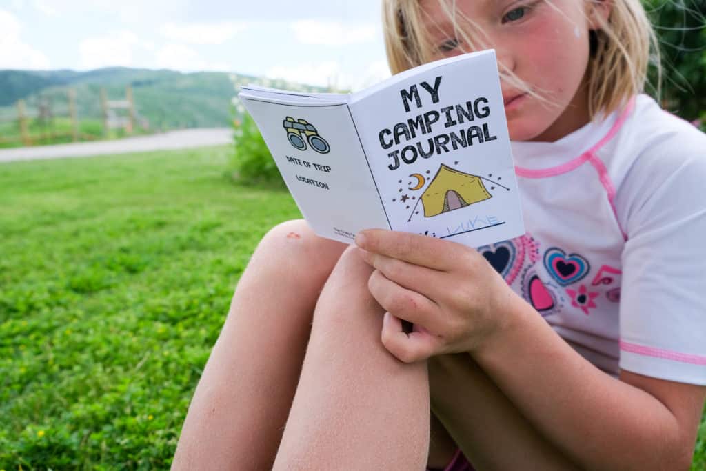 DIY printable kids camp journal