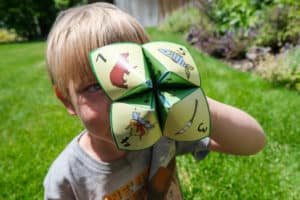 camp game for kids cootie catcher