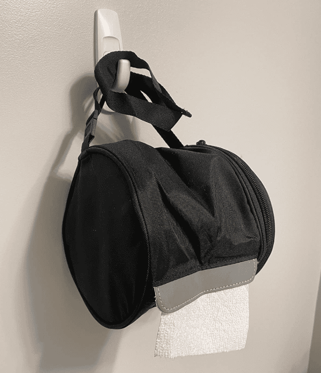 fabric toilet paper holder to keep rv tidy