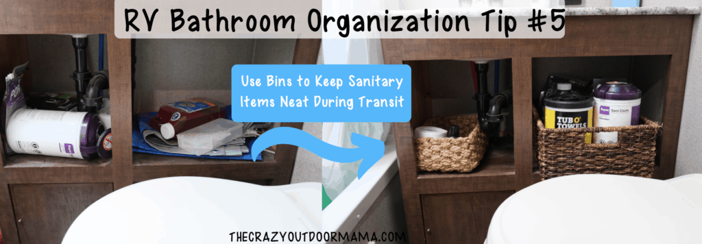 bins for organizing rv bathroom