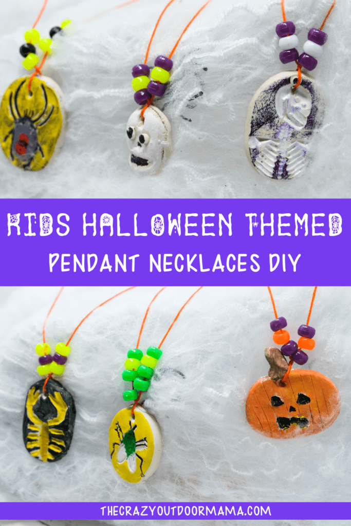 HALLOWEN CRAFTS FOR KIDS NECKLACE DIY FOR HALLOWEEN KIDS PARTY