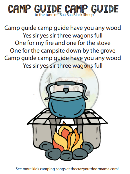 camp guide camp guide tune of baa baa black sheep camp song for kids