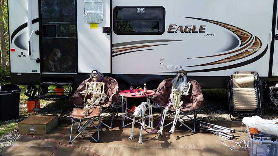 halloween camping family
