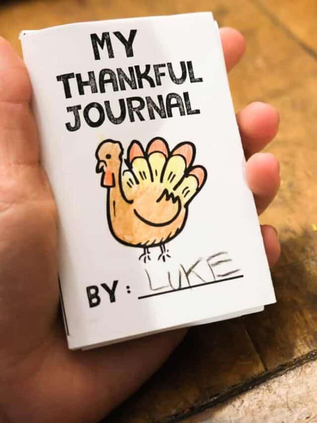 Easy Thanksgiving “Thankful Journal” Activity for Kids