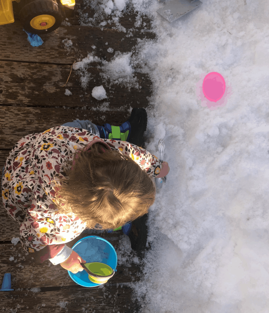 sand toys during winter