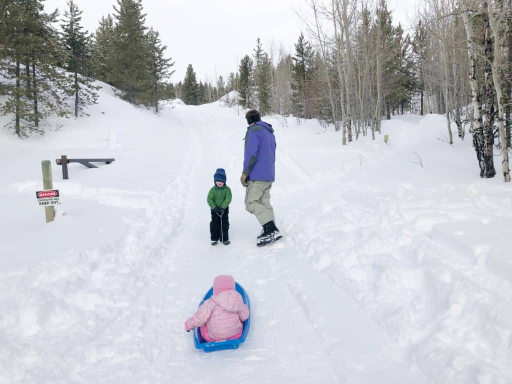 sledding fun