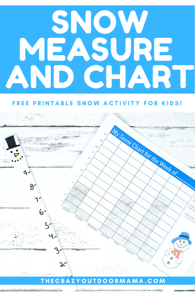 DIY SNOW CHART AND MEASURING STICK