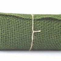 Olive Green Burlap Ribbon Roll 