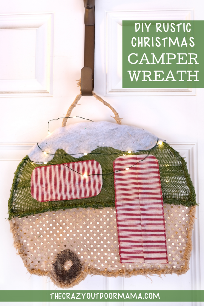 diy camping themed christmas decor idea camper wreath