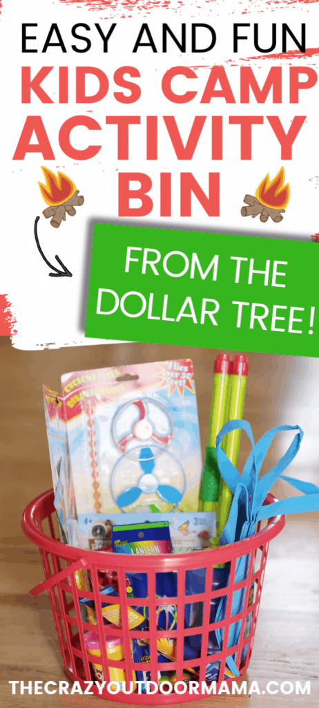 KIDS CAMPING IDEA ACTIVITY BIN CHEAP