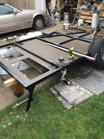 teardrop trailer base caseiro