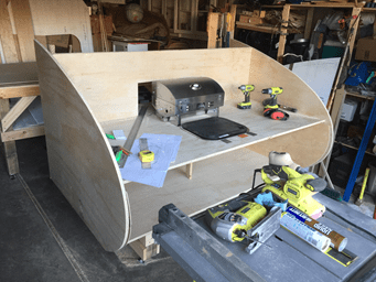 byggeproces til teardrop trailer