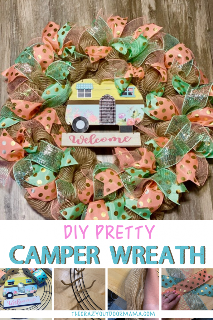 DIY SPRING CAMPING DECOR WREATH IDEA