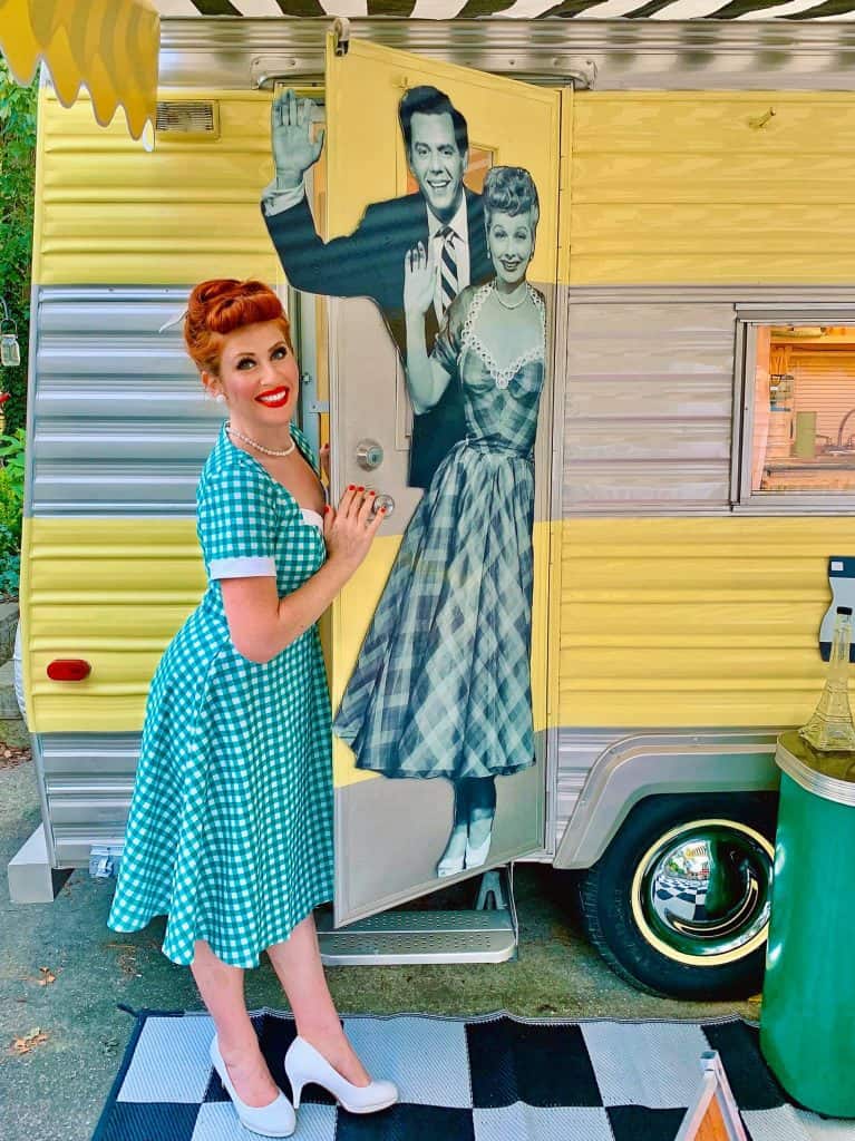 i love lucy themed camper