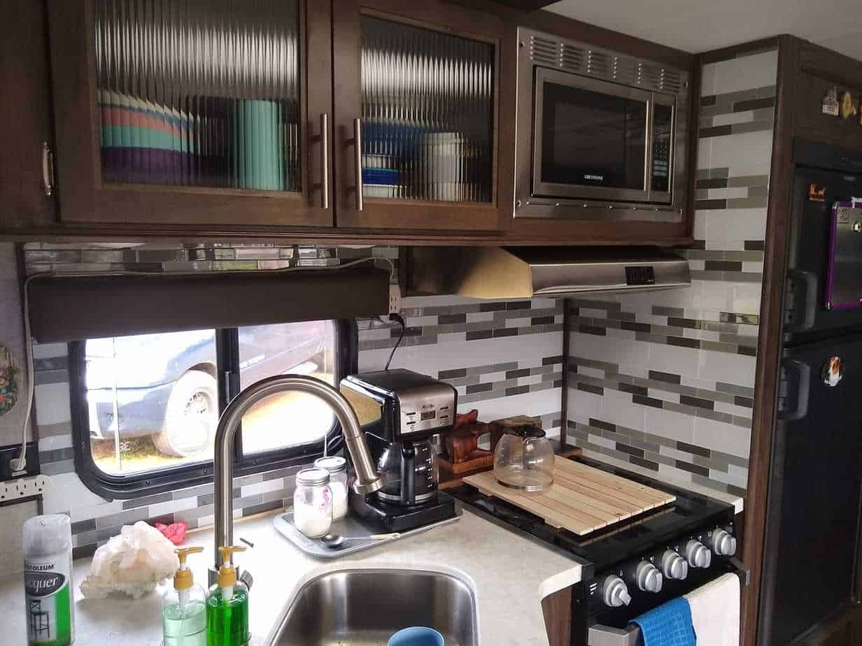 17 Peel and Stick Kitchen RV Backsplash Ideas! The Crazy Outdoor Mama