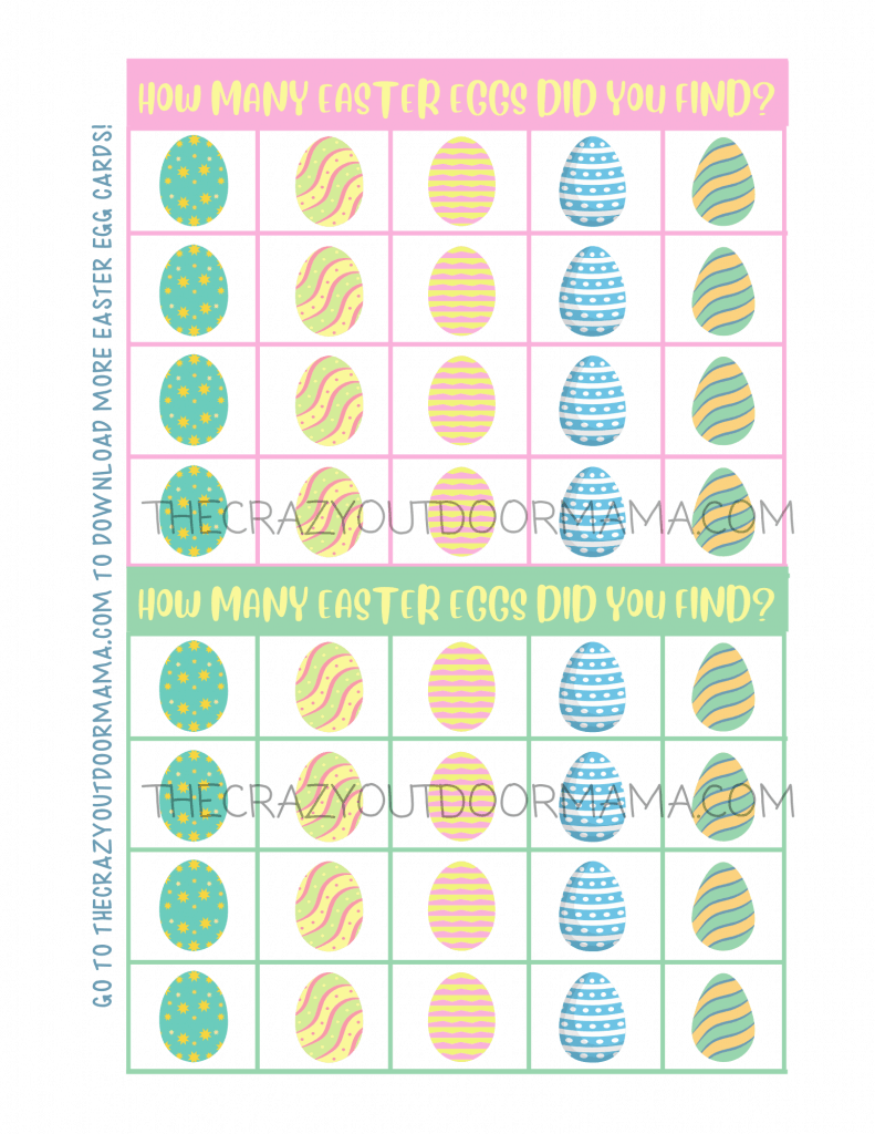 Easter Egg Window Hunt [FREE Printable Scavenger Hunt Cards + Eggs