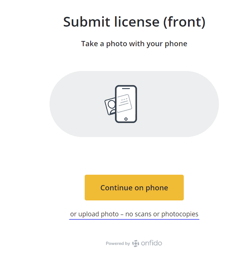 how to verify id for rv rental