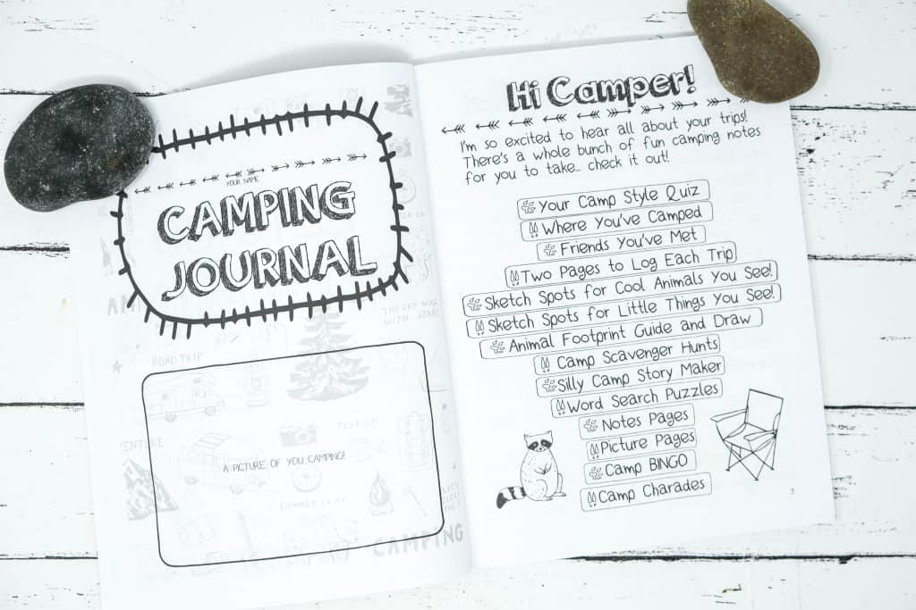 kids camping journal intro