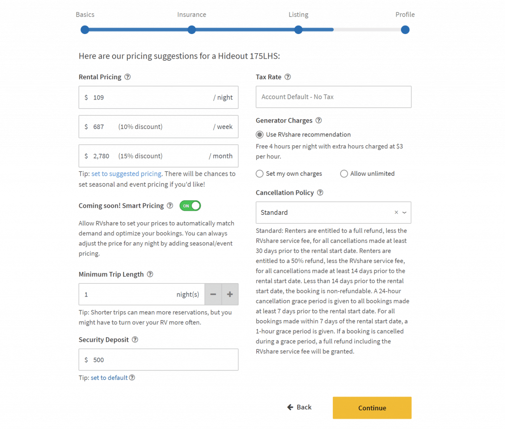 how to make a good rv rental listing on rvshare