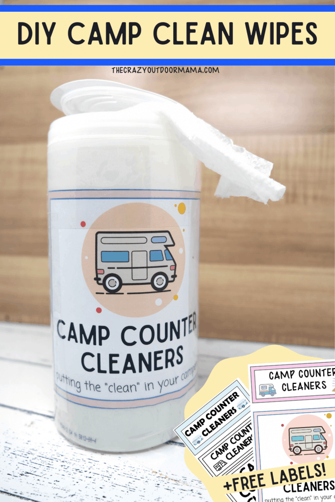 diy cleaning wipes for counters while camping