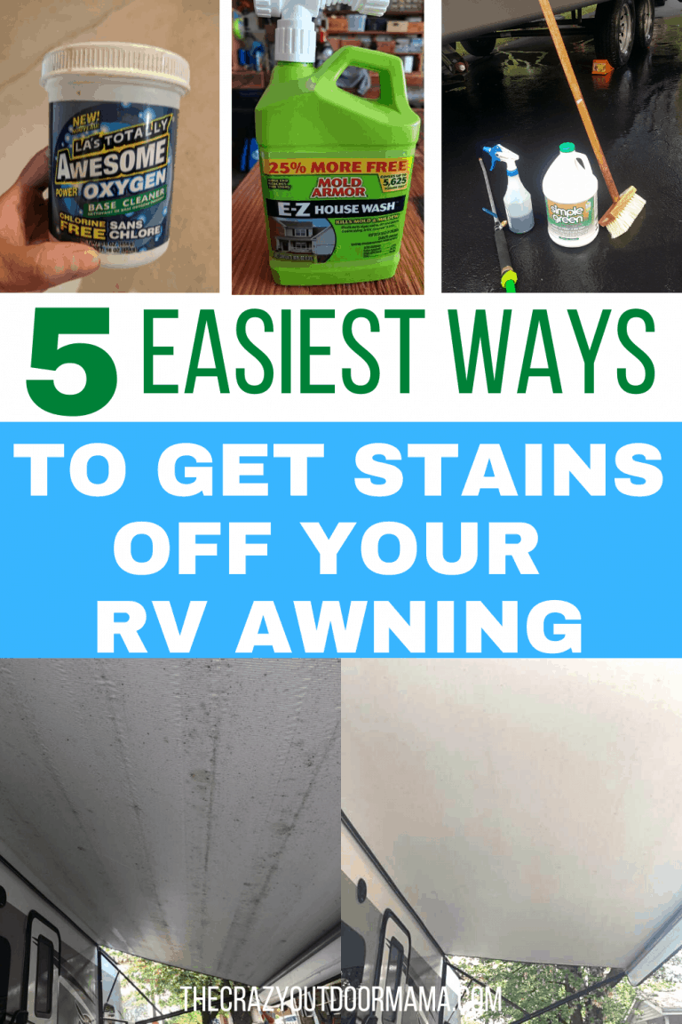 5 Ways to Clean Your RV Awning (+DIY awning cleaner!) The Crazy