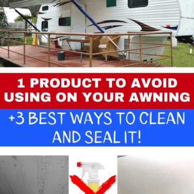 how to clean rv awning of mold and mildew