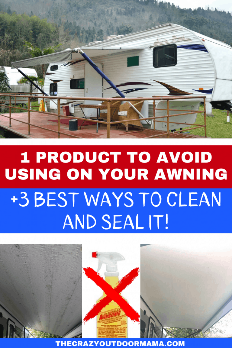 5 Ways to Clean Your RV Awning (+DIY awning cleaner!) The Crazy