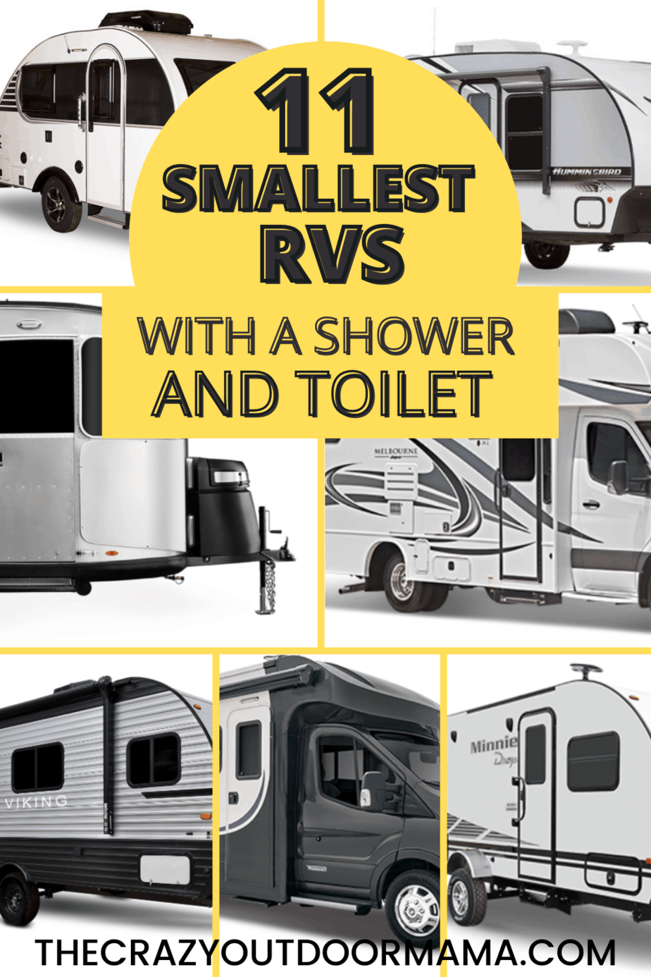 11 Best Small Rvs With A Shower And Toilet Pics Floor Plans The Crazy Outdoor Mama