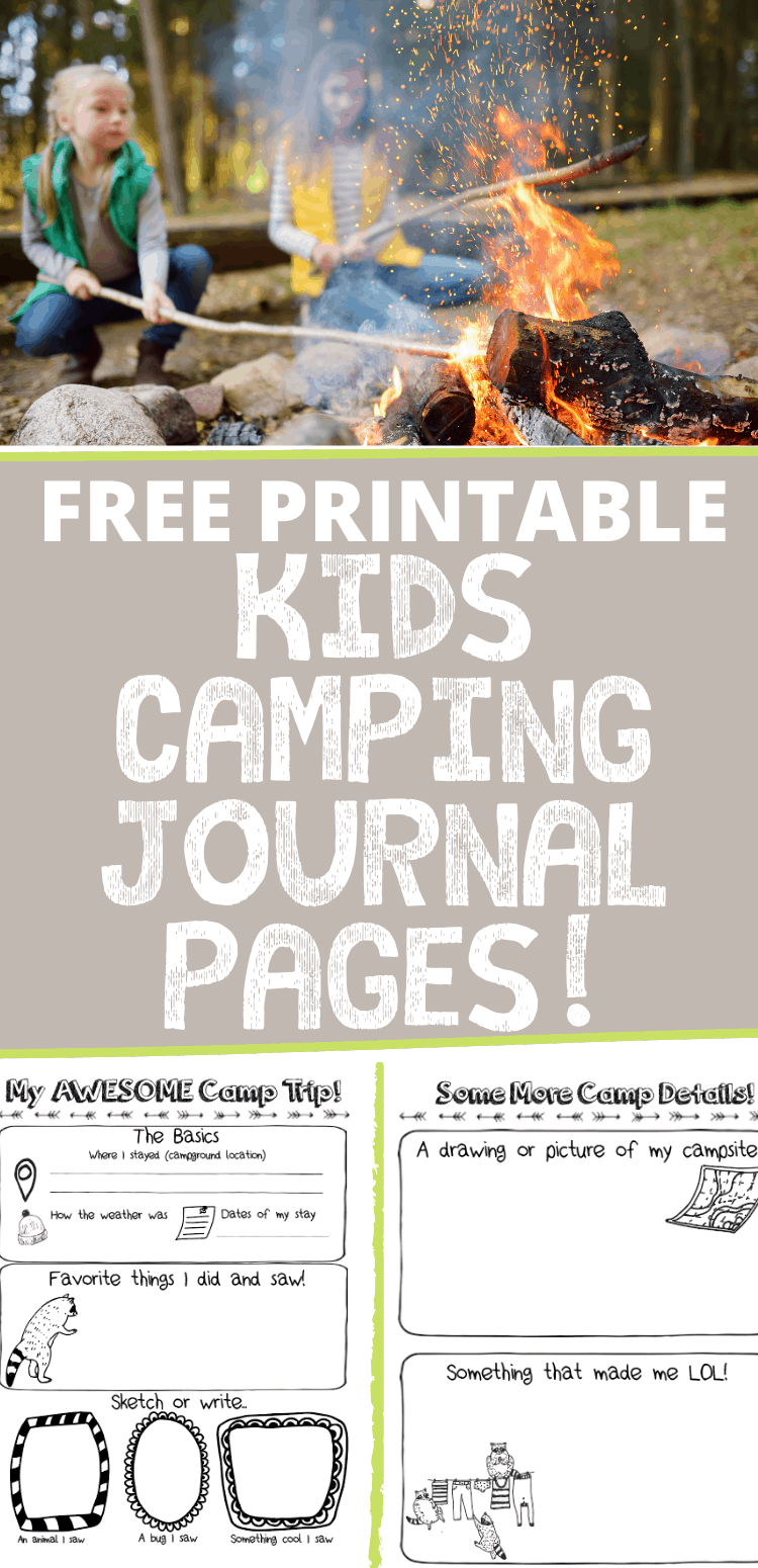 Fun and Engaging Printable Kids Camping Journal [25 Pages + Free PDFs