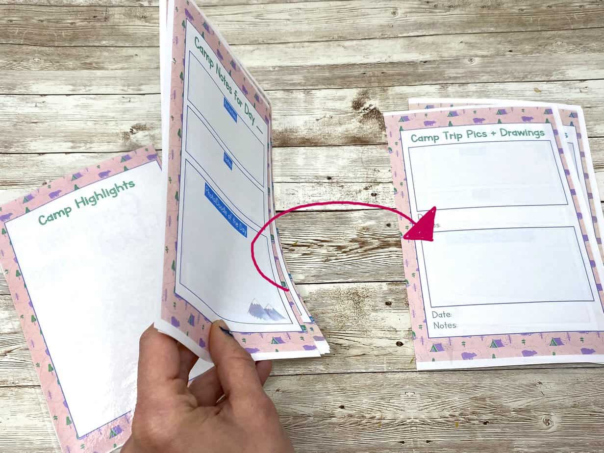 how to set up journal pages correctly flipping them