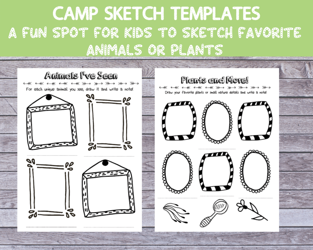 sketching ideas for kids nature walk