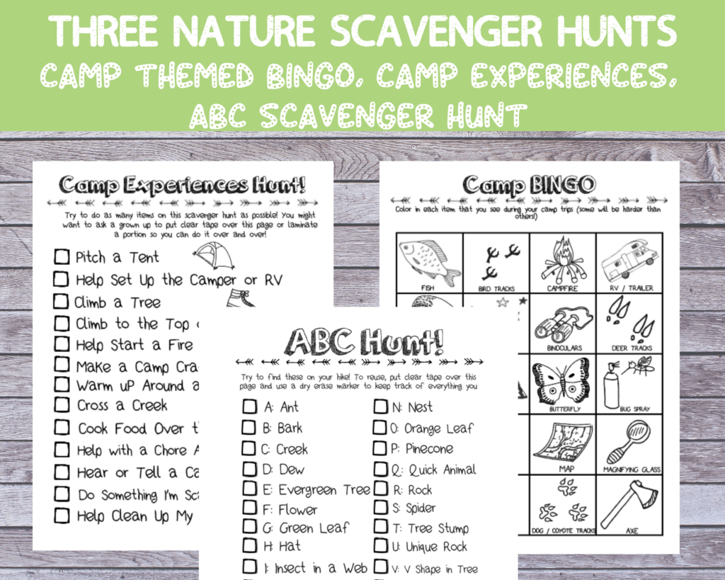 nature scavenger hunt activities for summer camp