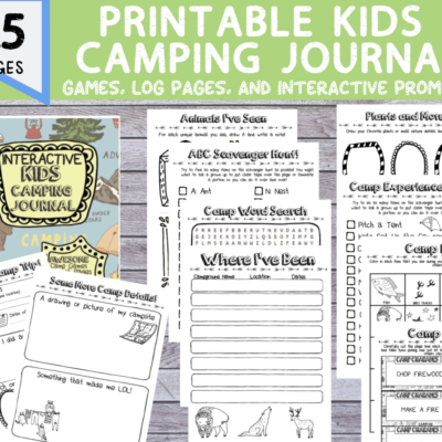 kids camping journal diy