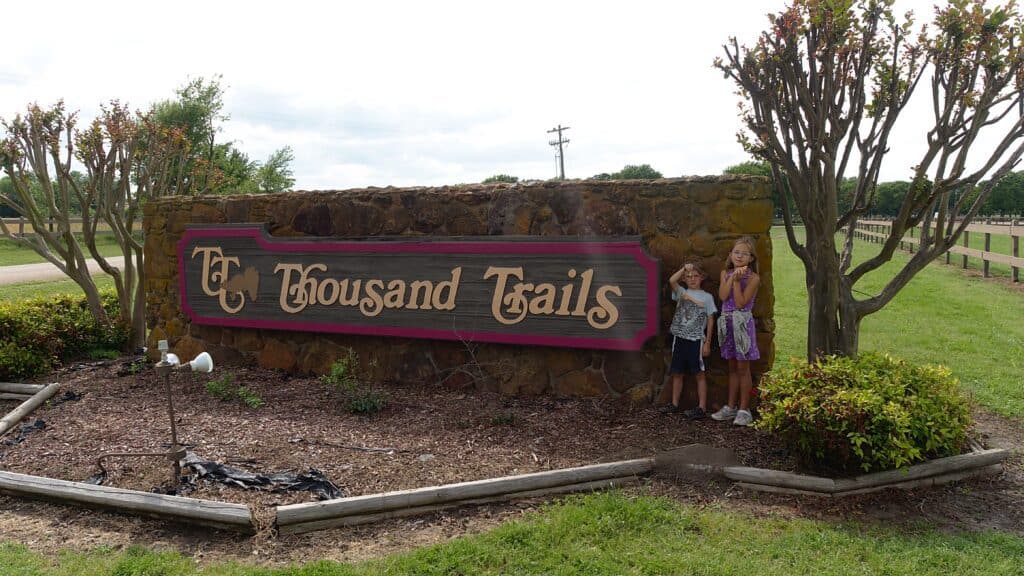 thousand trails membership is a good way for kids to socialize while traveling